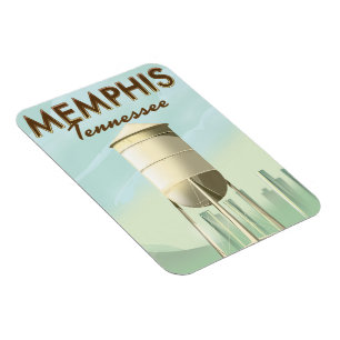 Memphis Tennessee Vintage-Reiseplakat Magnet