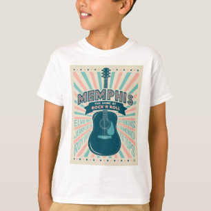 Memphis, TN: Gitarrenserie   Rock-N-Roll T-Shirt
