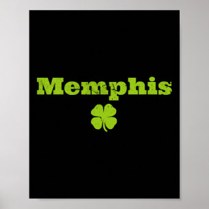 Memphis Tn Irischer Stolz Shamrock Bild St Patrick Poster
