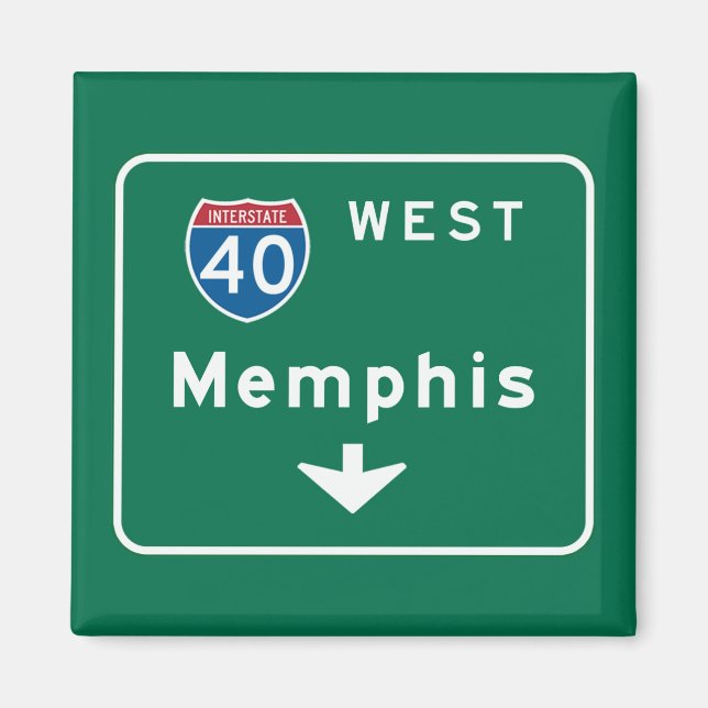 Memphis, TN Road Sign Magnet (Vorne)