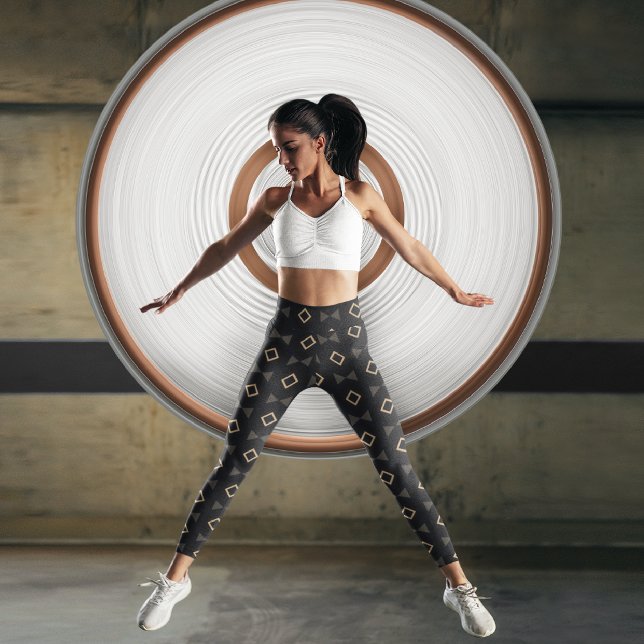 Memphis Triangle Capri Leggings (Von Creator hochgeladen)