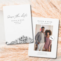 Memphis Wedding Save the Date Downtown Wedding