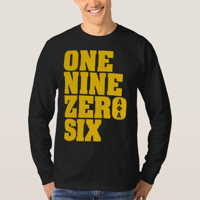 Men Alpha Ice Cold Brothas 1906 Brüderlichkeit One T-Shirt (Vorderseite)