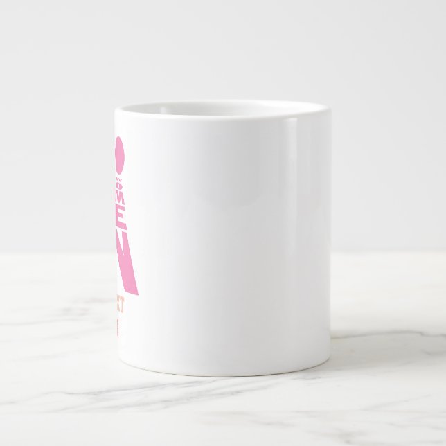 Men and Women Typography Icon Design Jumbo-Tasse (Vorderseite)