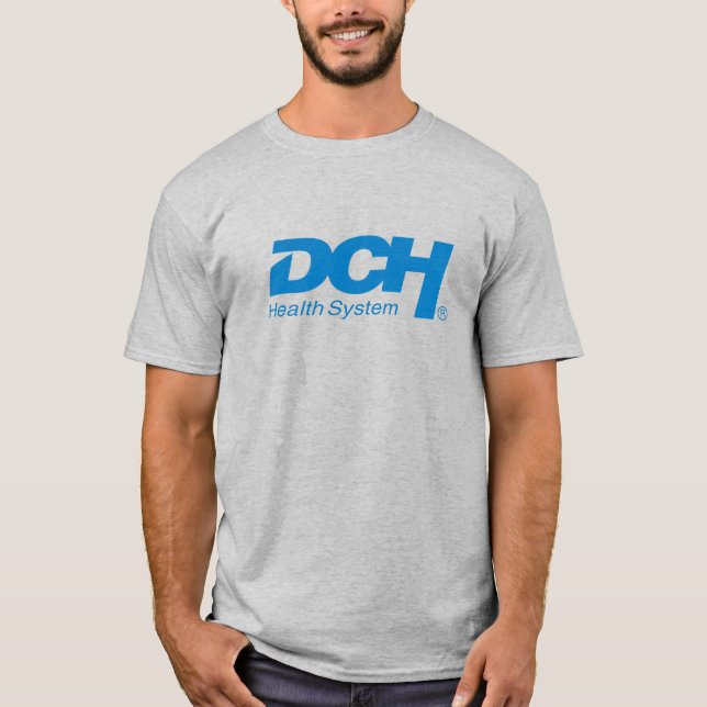Men - Basic Gray - Big DCH Blue Logo T-Shirt (Vorderseite)