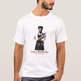 Men Basic T - Shirt Barber Theme