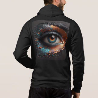 Men Bella+Leinwand Full-Zip - Abstrakt 26 Stunden Hoodie