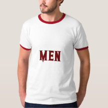 Men Benutzerdefinierter Text Dunkelrot Farbe Männe