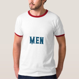 Men Benutzerdefinierter Text Ozean Blue Mens Basic T-Shirt
