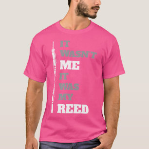 Men Blue Modern Funny Oboe Players T-Shirt