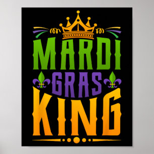 Men Carnival Kostümgeschenk Mardi Gras Poster