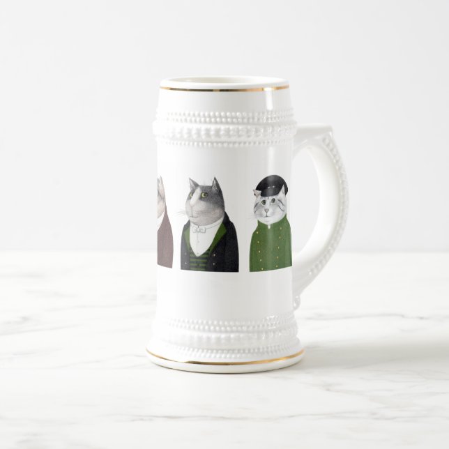 MEN CATS Stein Bierglas (VorderseiteRechts)