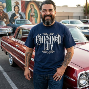 Men Chicano Liebe Individuelle Name T-Shirt
