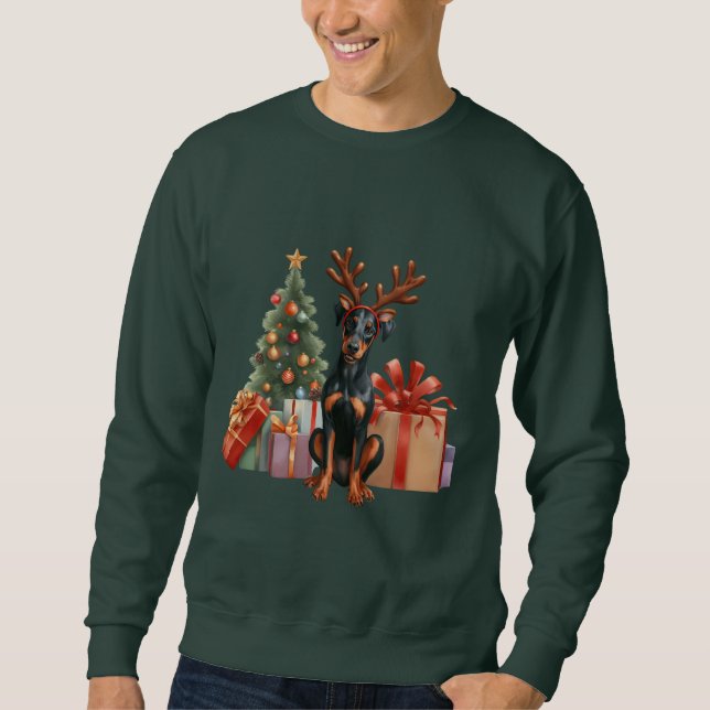Men Christmas 'Man's Best Friend' Sweatshirt (Vorderseite)