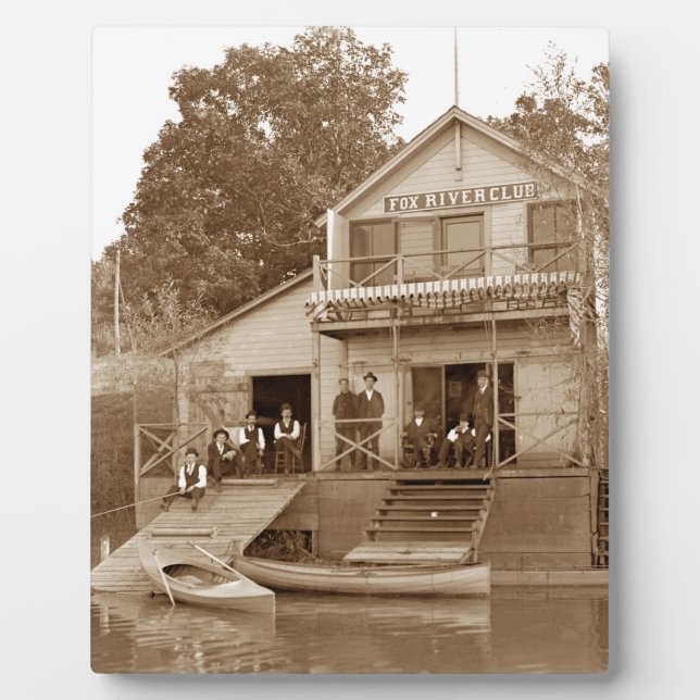 Men Club Fox River Club Angeln Elgin Fotoplatte (Vorderseite)