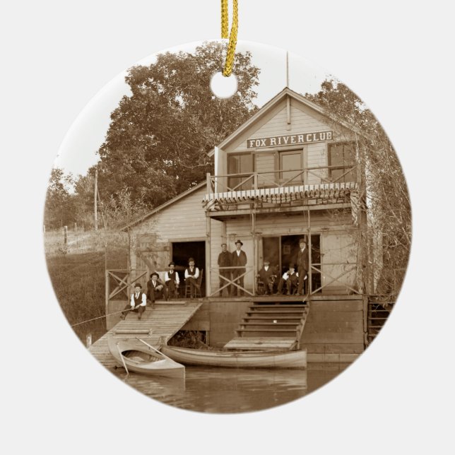 Men Club Fox River Club Angeln Elgin Keramikornament (Vorne)