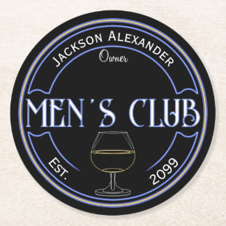 Men Club Man Cave Bar Paper Untersetzer