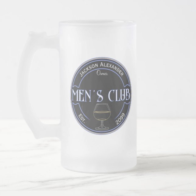 Men Club Man Höhle Trinkbehälter Mattglas Bierglas (Links)