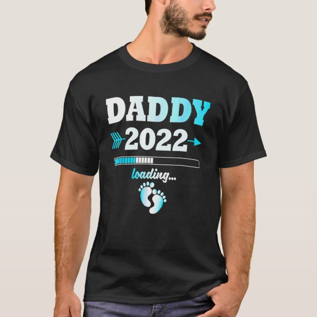 Men Daddy 2022 Nachwuchs T-Shirt (Vorderseite)