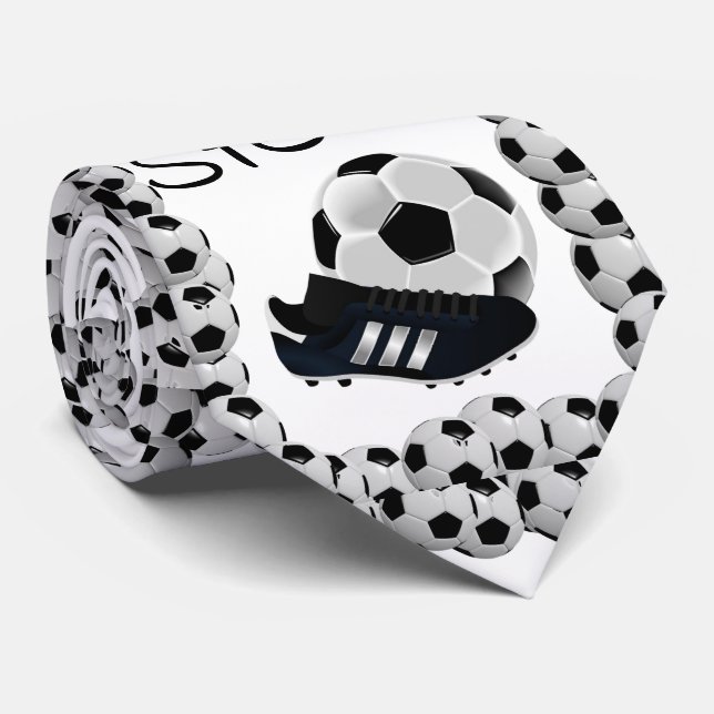 Men Designer Soccer Balls Krawatte (Gerollt)