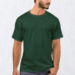 Men Forest Green T - Shirt / Anpassen<br><div class="desc">Men's T - Shirt: Erstellen Sie Ihren eigenen benutzerdefinierten T - Shirt mit Text. Leichte Einstellungen (Design bearbeiten) durch das Hinzufügen von mehr Text,  Hintergrundfarben oder mehr Bildern.</div>