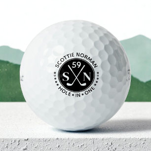 Men gibt klassisches Schwarz & Weiß Golfball