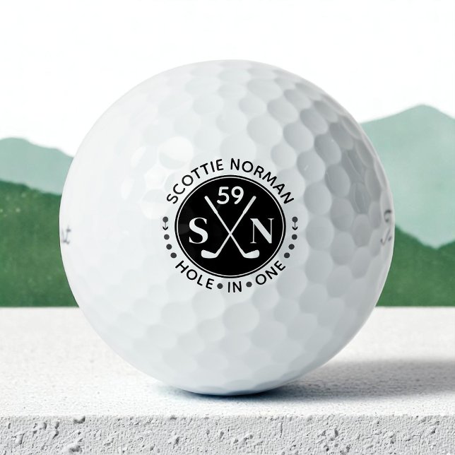 Men gibt klassisches Schwarz & Weiß Golfball (Von Creator hochgeladen)