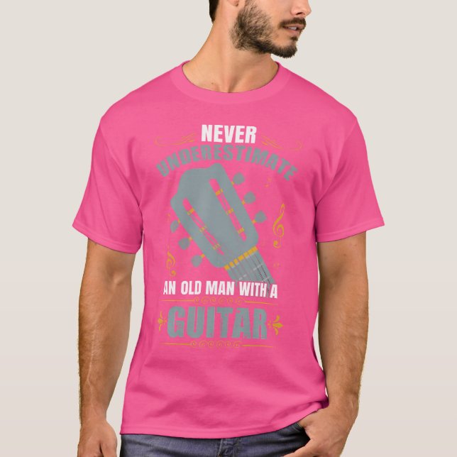 Men Gitarre Musician Gitarre T-Shirt (Vorderseite)