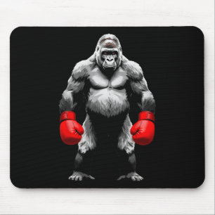 Men Gorilla Fighter Boxer Kunst Funny Animal Boxin Mousepad