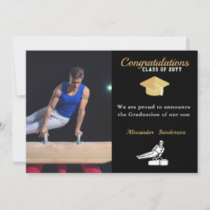 Men Gymnast Modernes Foto Abschluss Klasse 2022 Ankündigung