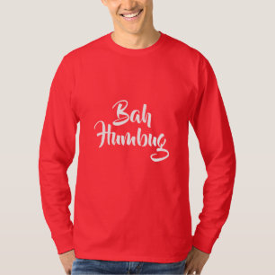 Men Holiday T - Shirt Bah Humbug