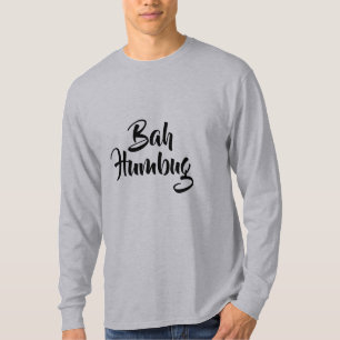 Men Holiday T - Shirt Bah Humbug