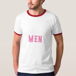 Men Individuelle Name Text Rosa Farbe Männer Grund T-Shirt