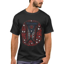 Men Ohio Word Art Dark T - Shirt