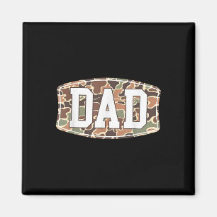 Men Old School Camouflage Vater, Retro Camouflage Magnet