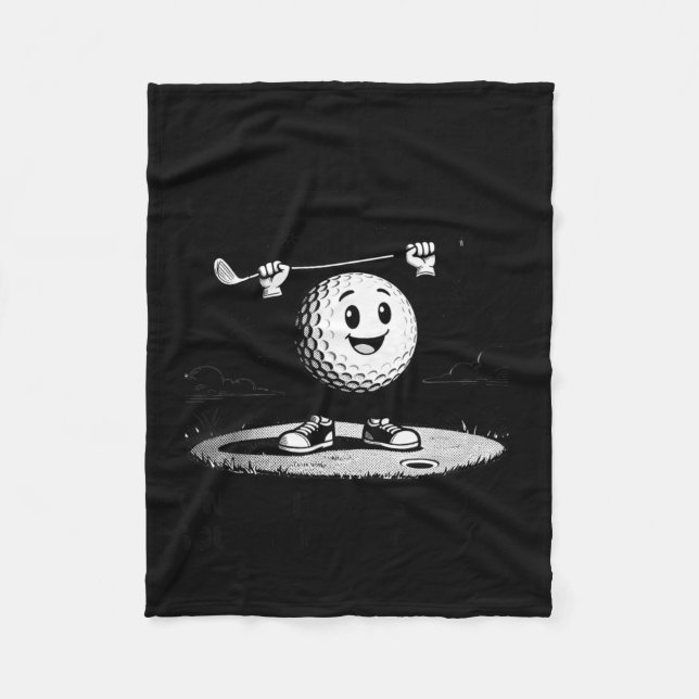 Men Play Golf Eighties Birthday All Men D Equal  Fleecedecke (Vorderseite)