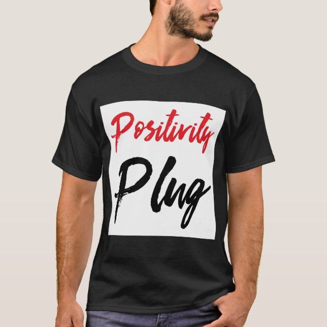 Men Positivity Plug-T - Shirt (Vorderseite)