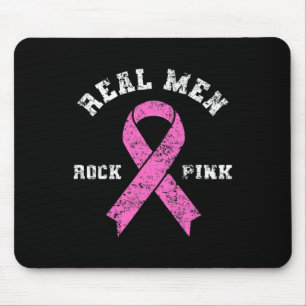 Men Rock Pink - Kampf gegen Brustkrebs Mousepad