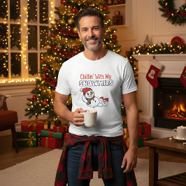 Men’s Christmas T-Shirt | Snowman Holiday Design