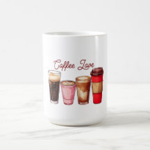 Men’s Coffee Art T-Shirt | Cute Coffee Cups Street