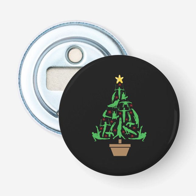 Men’s Gymnastics Christmas Tree Flaschenöffner (Vorderseite)
