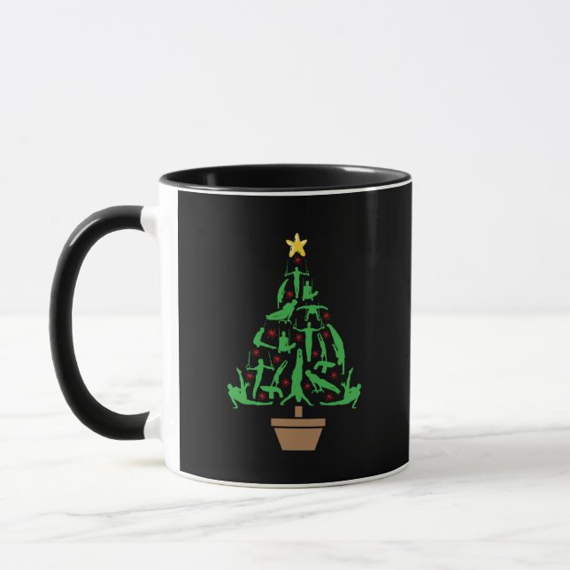Men’s Gymnastics Christmas Tree Tasse (Links)