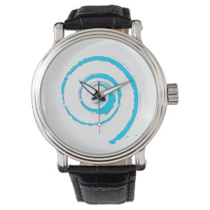 Men’s Vintage Black Leather Strap Watch Armbanduhr