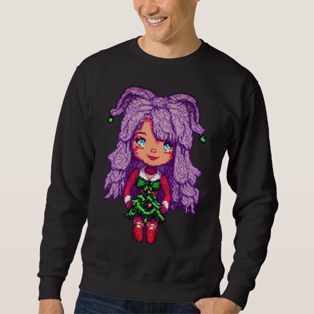 Men Sweatshirt Purplehair (Vorderseite)