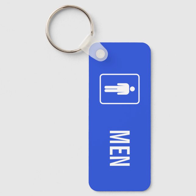 Men Toilet Keychain Schlüsselanhänger (Vorderseite)
