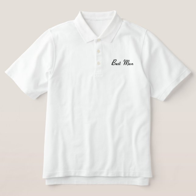 Men-Trauzeuge-Polo-Shirt (Design Vorderseite)