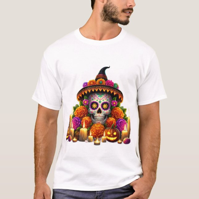 Men Tshirt halloween party  (Vorderseite)