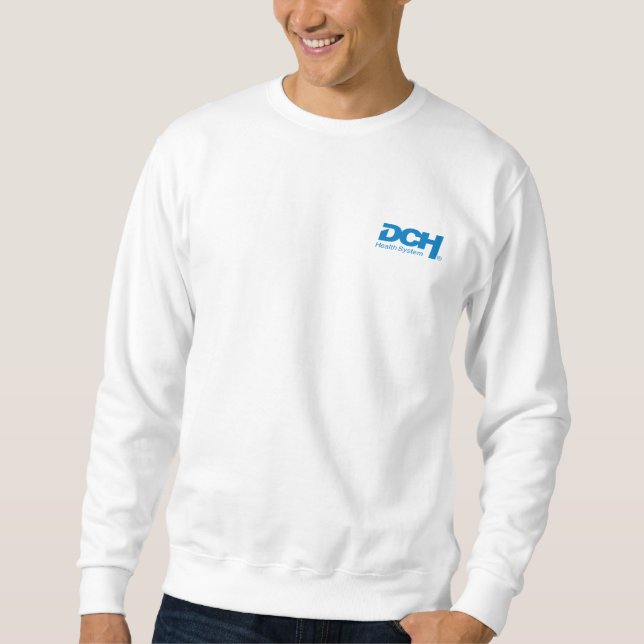 Men - White - Sweater - DCH Blue Logo Sweatshirt (Vorderseite)