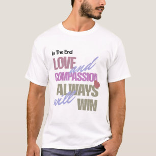 Men White T - Shirt mit inspirierenden Zitaten