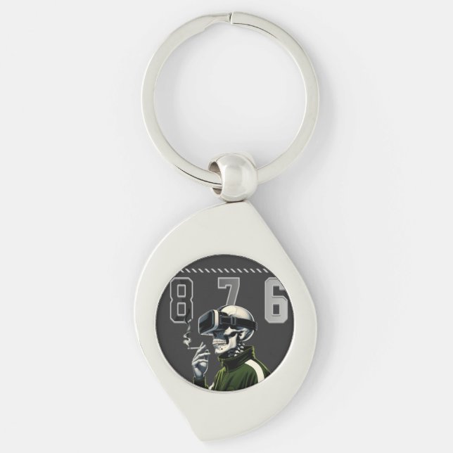 Men/Women 876 LESSONS LEARN Metal Keychain Schlüsselanhänger (Vorderseite)